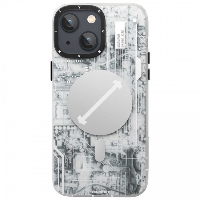 Apple iPhone 14 Kılıf Magsafe Şarj Özellikli YoungKit Technology Serisi Kapak Apple iPhone 14 Kılıf Magsafe Şarj Özellikli YoungKit Technology Serisi Kapak