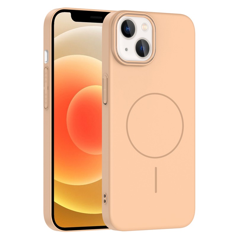 Bal-z Apple iPhone 14 Kılıf M-safe Şarj Özellikli Zore Ruby Sert Kapak