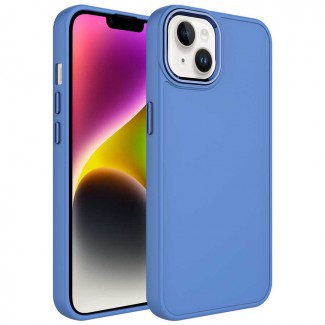 Apple iPhone 14 Kılıf Metal Çerçeve ve Buton Tasarımlı Silikon Zore Luna Kapak Apple iPhone 14 Kılıf Metal Çerçeve ve Buton Tasarımlı Silikon Zore Luna Kapak