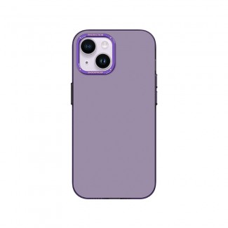 Apple iPhone 14 Kılıf Metal Kamera Çerçeveli Recci Glaze Serisi Kapak Apple iPhone 14 Kılıf Metal Kamera Çerçeveli Recci Glaze Serisi Kapak