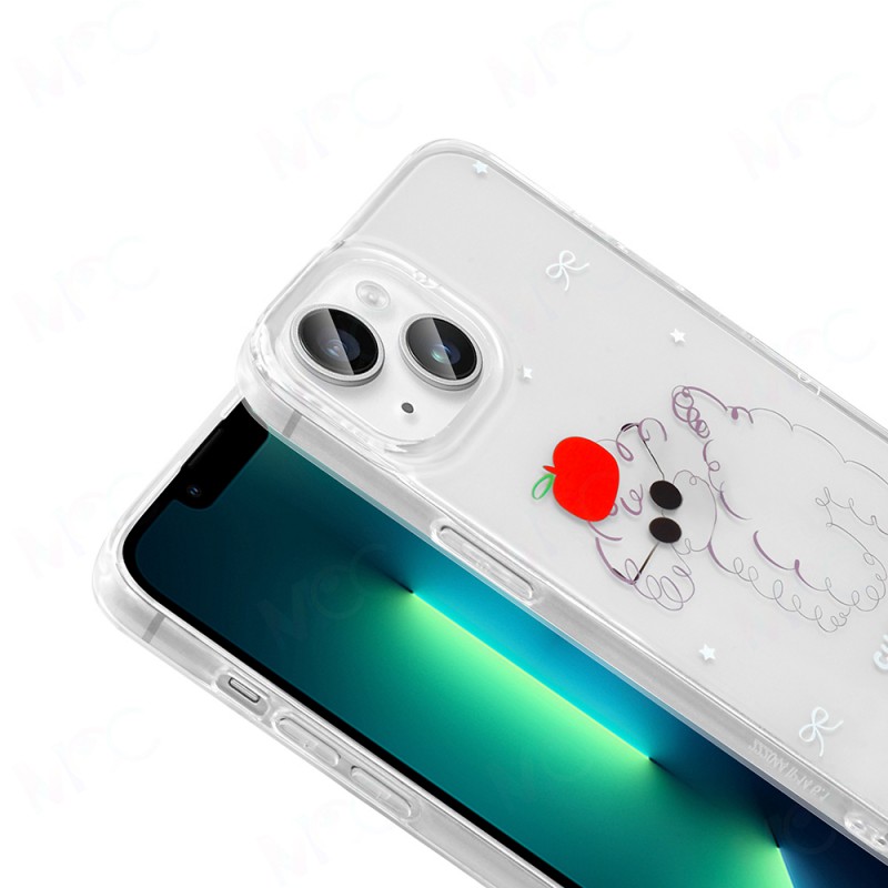 Bal-z Apple iPhone 14 Kılıf Şeffaf Figürlü Zore Folk Sert Kapak