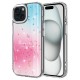 Apple iPhone 14 Kılıf Simli Desenli Parlak Zore Task Kapak Apple iPhone 14 Kılıf Simli Desenli Parlak Zore Task Kapak