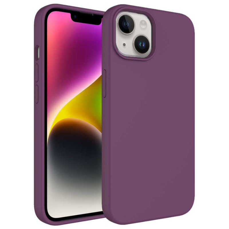 Bal-z Apple iPhone 14 Kılıf Sıvı Teknolojili Silinebilir Sert  Kivi Kapak