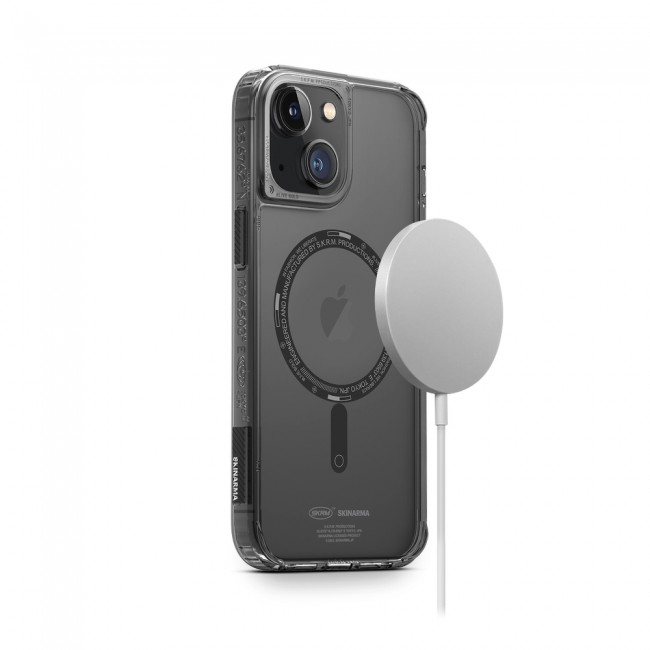 Apple iPhone 14 Kılıf SkinArma Şeffaf Airbag Tasarımlı Magsafe Şarj Özellikli Saido Kapak Apple iPhone 14 Kılıf SkinArma Şeffaf Airbag Tasarımlı Magsafe Şarj Özellikli Saido Kapak