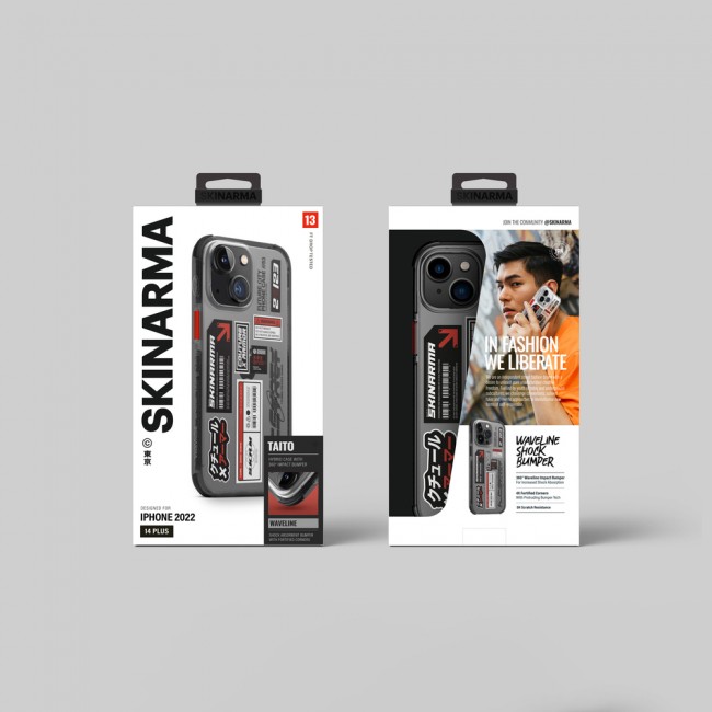 Apple iPhone 14 Kılıf SkinArma Şeffaf Desenli Airbag Tasarımlı Taito Kapak Apple iPhone 14 Kılıf SkinArma Şeffaf Desenli Airbag Tasarımlı Taito Kapak