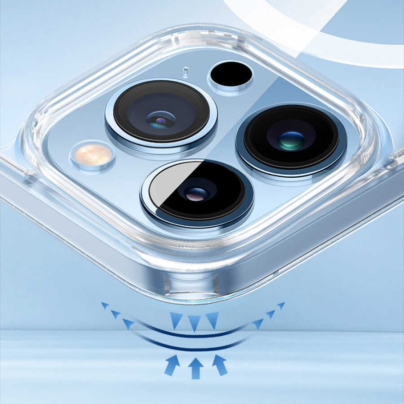 Bal-z Apple iPhone 14 Kılıf ​​​​​Standlı M-safe Wireless Şarj Özellikli Wiwu Aurora Serisi Kapak