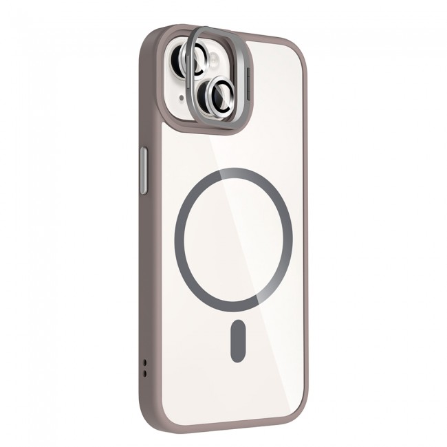 Apple iPhone 14 Kılıf Standlı ve Kamera Lens Hediyeli M-Safe Şarj Özellikli Zore Etro Kapak Apple iPhone 14 Kılıf Standlı ve Kamera Lens Hediyeli M-Safe Şarj Özellikli Zore Etro Kapak