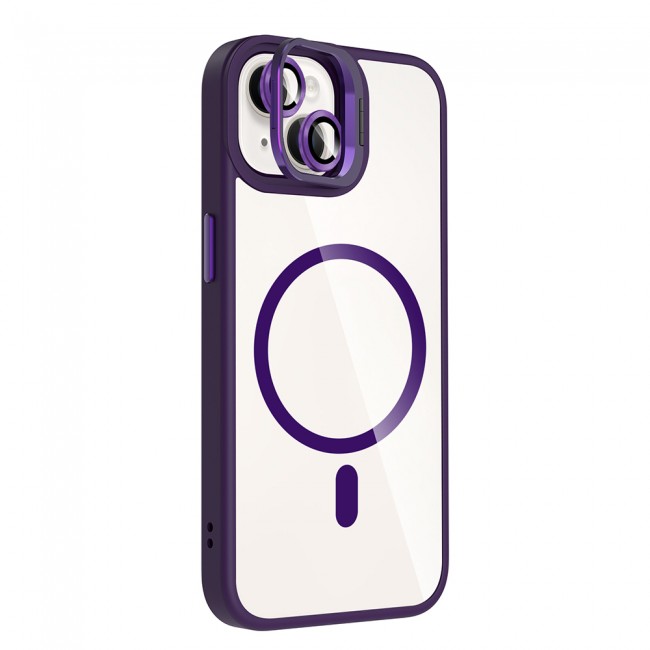 Apple iPhone 14 Kılıf Standlı ve Kamera Lens Hediyeli M-Safe Şarj Özellikli Zore Etro Kapak Apple iPhone 14 Kılıf Standlı ve Kamera Lens Hediyeli M-Safe Şarj Özellikli Zore Etro Kapak