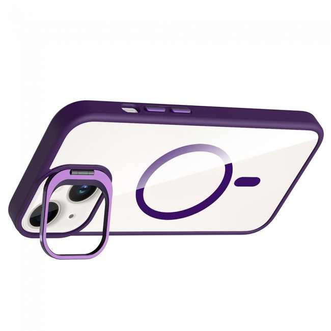Apple iPhone 14 Kılıf Standlı ve Kamera Lens Hediyeli M-Safe Şarj Özellikli Zore Etro Kapak Apple iPhone 14 Kılıf Standlı ve Kamera Lens Hediyeli M-Safe Şarj Özellikli Zore Etro Kapak