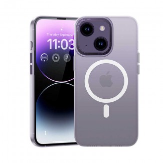 Apple iPhone 14 Kılıf Wireless Şarj Destekli Benks Magnetik Haze Kapak Apple iPhone 14 Kılıf Wireless Şarj Destekli Benks Magnetik Haze Kapak