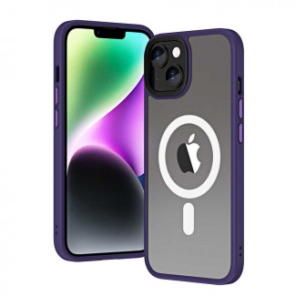 Apple iPhone 14 Kılıf Wireless Şarj Özellikli Zore Hibrit M-safe Kapak Apple iPhone 14 Kılıf Wireless Şarj Özellikli Zore Hibrit M-safe Kapak
