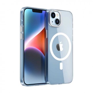 Apple iPhone 14 Kılıf Wiwu MCC-102 Magnetic Crystal Sert PC Kapak Apple iPhone 14 Kılıf Wiwu MCC-102 Magnetic Crystal Sert PC Kapak
