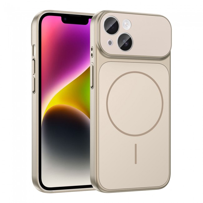 Apple iPhone 14 Kılıf Zore M-Safe Şarj Özellikli Kamera Korumalı Formen Kapak Apple iPhone 14 Kılıf Zore M-Safe Şarj Özellikli Kamera Korumalı Formen Kapak