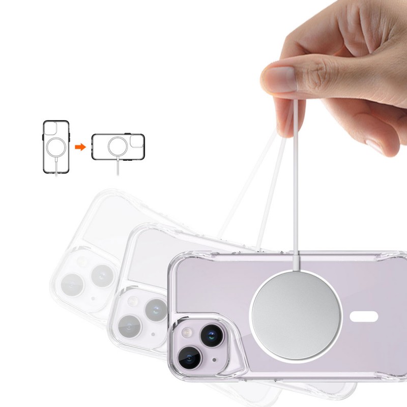 Bal-z Apple iPhone 14 Kılıf  M-safe Şarj Özellikli T-Max M-safe Kapak