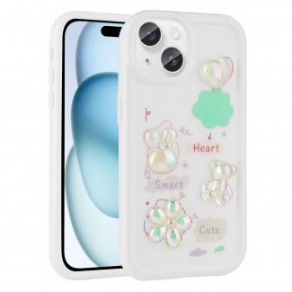 Apple iPhone 14 Plus Kılıf Kabartma Figürlü Parlak Zore Toys Silikon Kapak Apple iPhone 14 Plus Kılıf Kabartma Figürlü Parlak Zore Toys Silikon Kapak