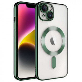 Apple iPhone 14 Plus Kılıf Kamera Korumalı M-safe Wireless Şarj Özellikli Zore Demre Kapak Apple iPhone 14 Plus Kılıf Kamera Korumalı M-safe Wireless Şarj Özellikli Zore Demre Kapak