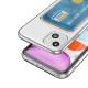 Apple iPhone 14 Plus Kılıf Kartlıklı Şeffaf Zore Setra Clear Silikon Kapak Apple iPhone 14 Plus Kılıf Kartlıklı Şeffaf Zore Setra Clear Silikon Kapak