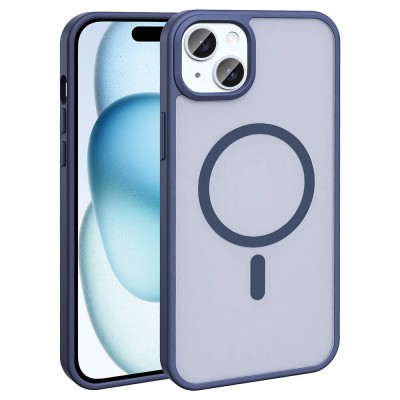 Bal-z Apple iPhone 14 Plus Kılıf M-safe Şarj Özellikli Mat Arka Yüzey  Sio Kapak