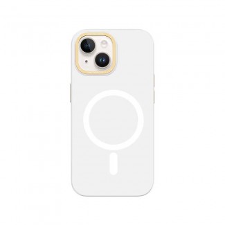 Apple iPhone 14 Plus Kılıf Magsafe Şarj Özellikli Metal Kamera Çerçeveli Recci Glaze Serisi Kapak Apple iPhone 14 Plus Kılıf Magsafe Şarj Özellikli Metal Kamera Çerçeveli Recci Glaze Serisi Kapak