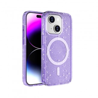 Apple iPhone 14 Plus Kılıf Magsafe Şarj Özellikli Parlayan Simli Saydam Renkli Zore Allstar Kapak Apple iPhone 14 Plus Kılıf Magsafe Şarj Özellikli Parlayan Simli Saydam Renkli Zore Allstar Kapak