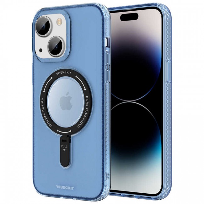 Apple iPhone 14 Plus Kılıf Magsafe Şarj Özellikli Youngkit Rock Serisi Kapak Apple iPhone 14 Plus Kılıf Magsafe Şarj Özellikli Youngkit Rock Serisi Kapak