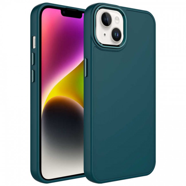 Apple iPhone 14 Plus Kılıf Metal Çerçeve ve Buton Tasarımlı Silikon Zore Luna Kapak Apple iPhone 14 Plus Kılıf Metal Çerçeve ve Buton Tasarımlı Silikon Zore Luna Kapak