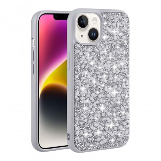 Apple iPhone 14 Plus Kılıf Parlak Taşlı Tasarım Zore Linea Kapak Apple iPhone 14 Plus Kılıf Parlak Taşlı Tasarım Zore Linea Kapak