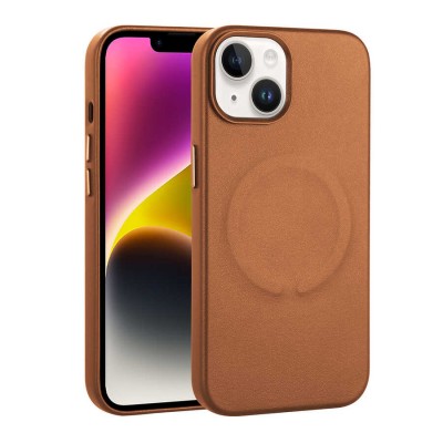 Bal-z Apple iPhone 14 Plus Kılıf PU Deri M-safe Wireless Şarj Özellikli  Derix Kapak