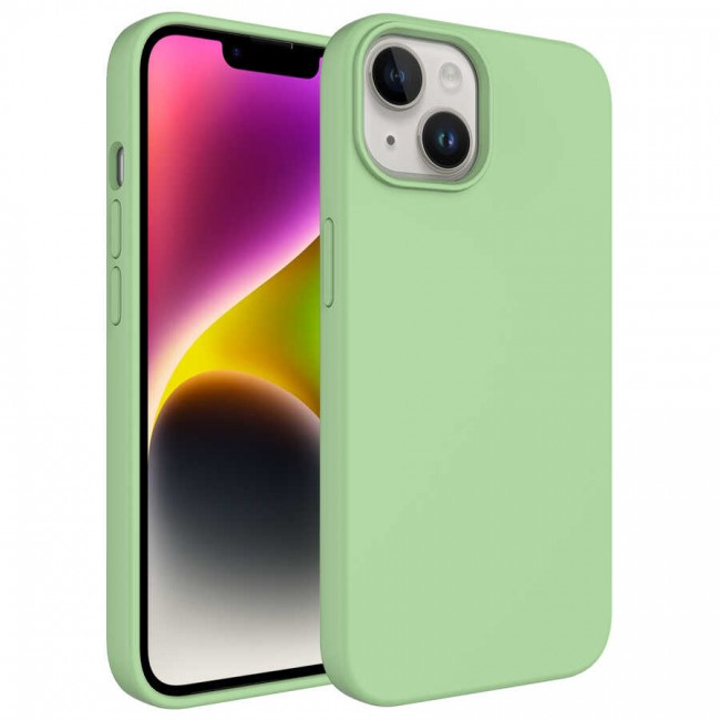 Apple iPhone 14 Plus Kılıf Sıvı Teknolojili Silinebilir Sert Zore Kivi Kapak Apple iPhone 14 Plus Kılıf Sıvı Teknolojili Silinebilir Sert Zore Kivi Kapak