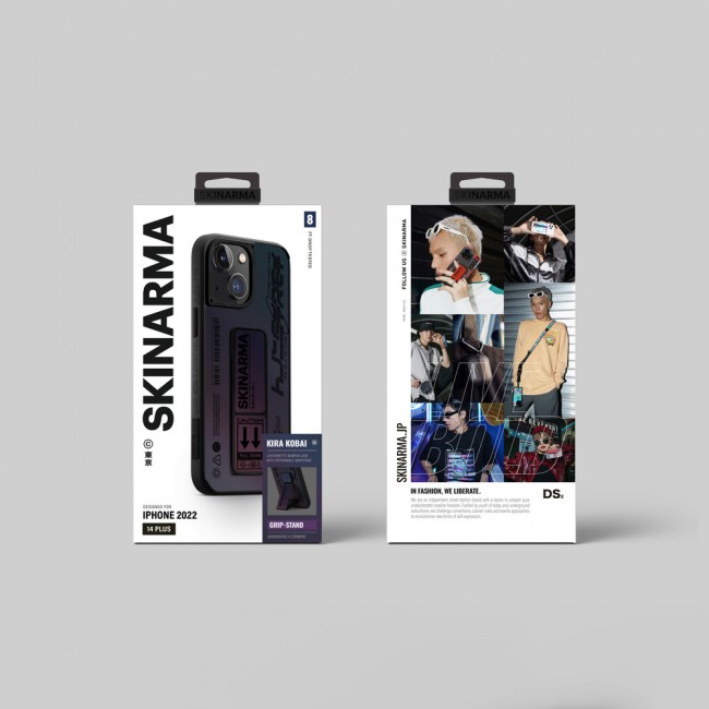 Apple iPhone 14 Plus Kılıf SkinArma Holografik Tasarımlı Standlı Deri Görünümlü Kira Kobai Kapak Apple iPhone 14 Plus Kılıf SkinArma Holografik Tasarımlı Standlı Deri Görünümlü Kira Kobai Kapak