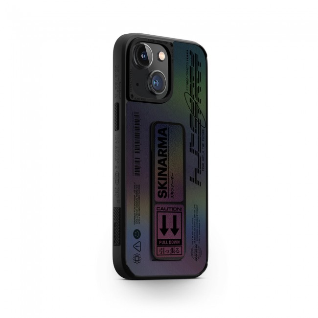 Apple iPhone 14 Plus Kılıf SkinArma Holografik Tasarımlı Standlı Deri Görünümlü Kira Kobai Kapak Apple iPhone 14 Plus Kılıf SkinArma Holografik Tasarımlı Standlı Deri Görünümlü Kira Kobai Kapak