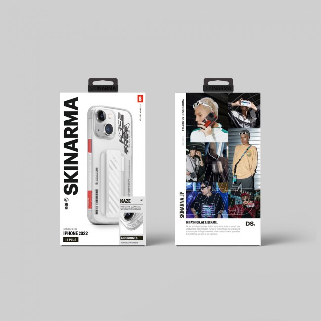 Apple iPhone 14 Plus Kılıf SkinArma Şeffaf Desenli Kaze Kapak Apple iPhone 14 Plus Kılıf SkinArma Şeffaf Desenli Kaze Kapak