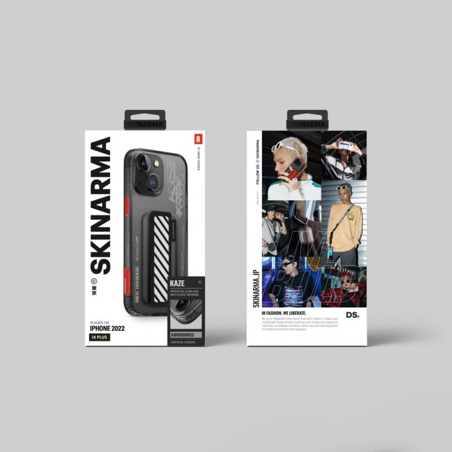 Apple iPhone 14 Plus Kılıf SkinArma Şeffaf Desenli Kaze Kapak Apple iPhone 14 Plus Kılıf SkinArma Şeffaf Desenli Kaze Kapak