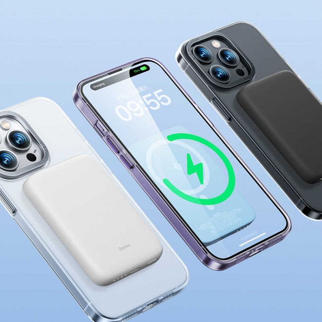 Apple iPhone 14 Plus Kılıf Wireless Şarj Destekli Benks Magnetik Haze Kapak Apple iPhone 14 Plus Kılıf Wireless Şarj Destekli Benks Magnetik Haze Kapak