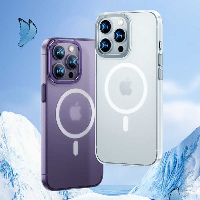 Apple iPhone 14 Plus Kılıf Wireless Şarj Destekli Benks Magnetik Haze Kapak Apple iPhone 14 Plus Kılıf Wireless Şarj Destekli Benks Magnetik Haze Kapak