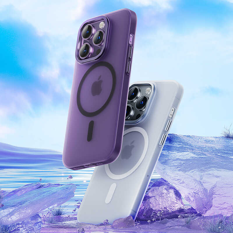 Bal-z Apple iPhone 14 Plus Kılıf Wireless Şarj Destekli Benks Yeni Seri Magnetik Haze Kapak