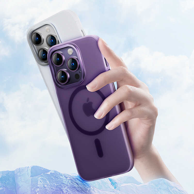 Bal-z Apple iPhone 14 Plus Kılıf Wireless Şarj Destekli Benks Yeni Seri Magnetik Haze Kapak