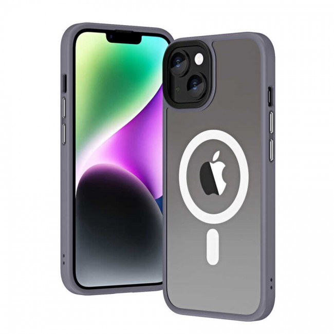 Apple iPhone 14 Plus Kılıf Wireless Şarj Özellikli Zore Hibrit Magsafe Kapak Apple iPhone 14 Plus Kılıf Wireless Şarj Özellikli Zore Hibrit Magsafe Kapak