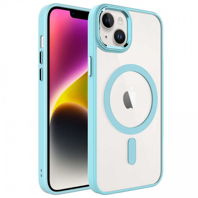 Apple iPhone 14 Plus Kılıf Wireless Şarj Özellikli Zore Krom Magsafe Silikon Kapak Apple iPhone 14 Plus Kılıf Wireless Şarj Özellikli Zore Krom Magsafe Silikon Kapak