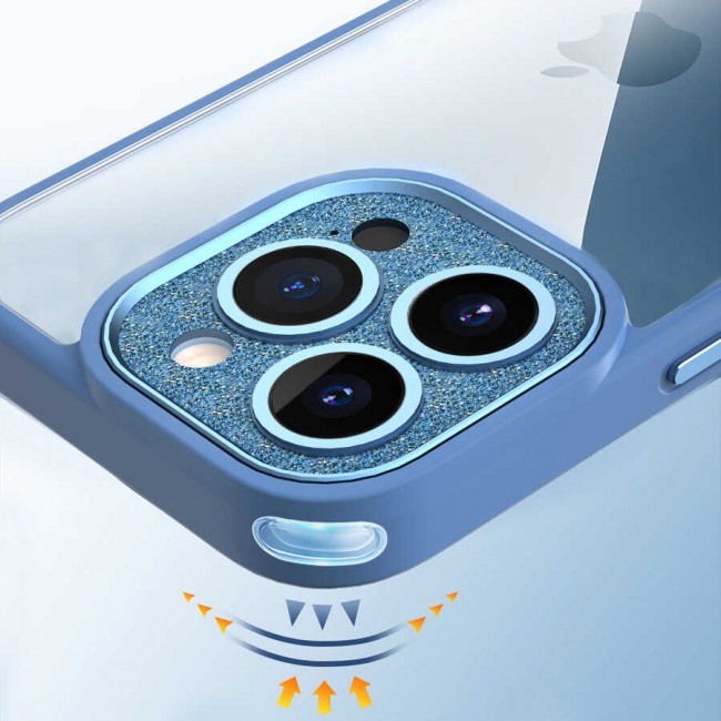 Apple iPhone 14 Plus Kılıf Wiwu GCC-105 Lens Korumalı Renkli Kenar Arkası Şeffaf Multicolor Kapak Apple iPhone 14 Plus Kılıf Wiwu GCC-105 Lens Korumalı Renkli Kenar Arkası Şeffaf Multicolor Kapak