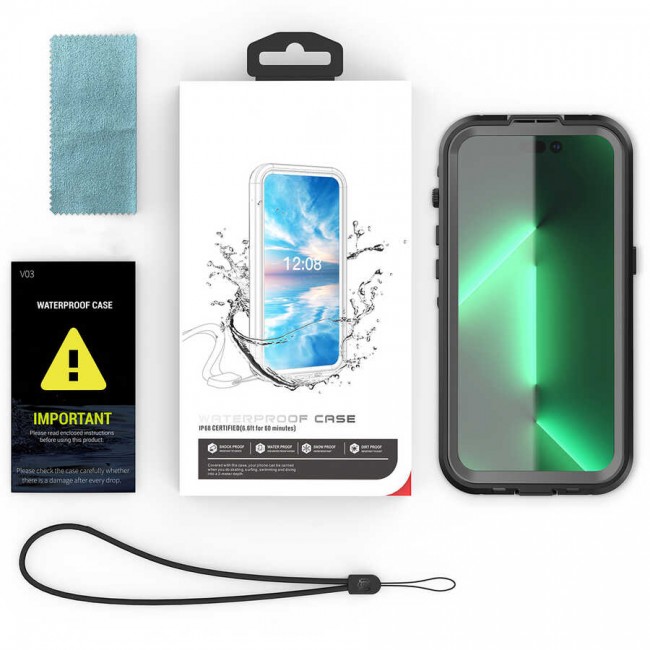 Apple iPhone 14 Pro Kılıf 1-1 Su Geçirmez Kılıf Apple iPhone 14 Pro Kılıf 1-1 Su Geçirmez Kılıf