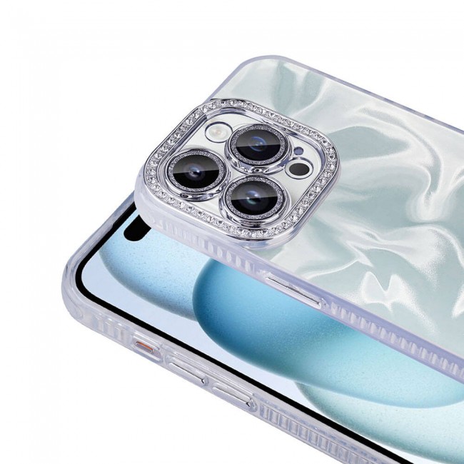 Apple iPhone 14 Pro Kılıf Airbagli Parlak Taş Detay Tasarımlı Zore Esila Kapak Apple iPhone 14 Pro Kılıf Airbagli Parlak Taş Detay Tasarımlı Zore Esila Kapak