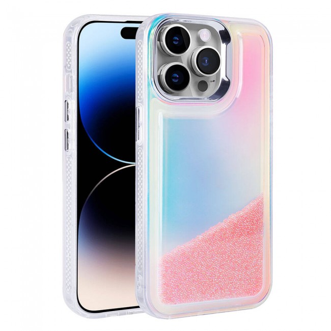 Apple iPhone 14 Pro Kılıf Airbagli Renkli Arka Yüzey Boncuk Tasarımlı Zore Kumul Kapak Apple iPhone 14 Pro Kılıf Airbagli Renkli Arka Yüzey Boncuk Tasarımlı Zore Kumul Kapak