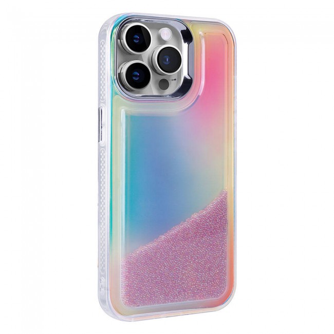 Apple iPhone 14 Pro Kılıf Airbagli Renkli Arka Yüzey Boncuk Tasarımlı Zore Kumul Kapak Apple iPhone 14 Pro Kılıf Airbagli Renkli Arka Yüzey Boncuk Tasarımlı Zore Kumul Kapak