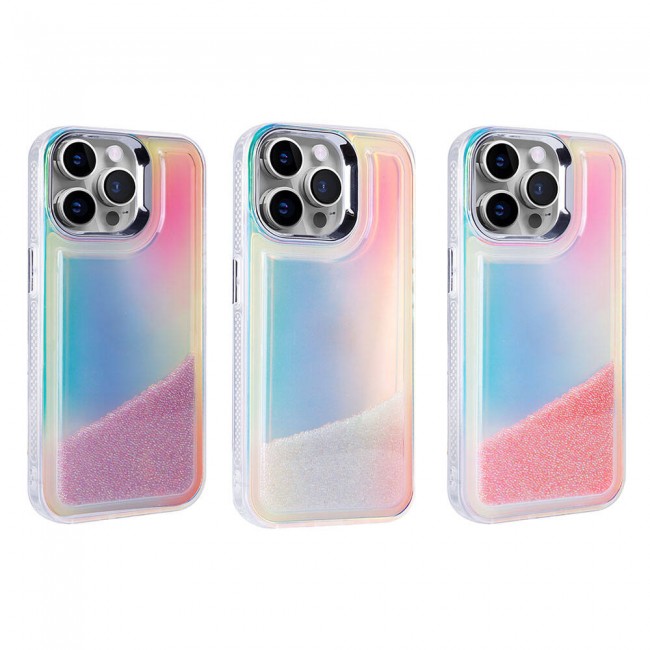 Apple iPhone 14 Pro Kılıf Airbagli Renkli Arka Yüzey Boncuk Tasarımlı Zore Kumul Kapak Apple iPhone 14 Pro Kılıf Airbagli Renkli Arka Yüzey Boncuk Tasarımlı Zore Kumul Kapak