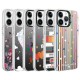 Apple iPhone 14 Pro Kılıf Desenli Zore Silver Sert Kapak Apple iPhone 14 Pro Kılıf Desenli Zore Silver Sert Kapak