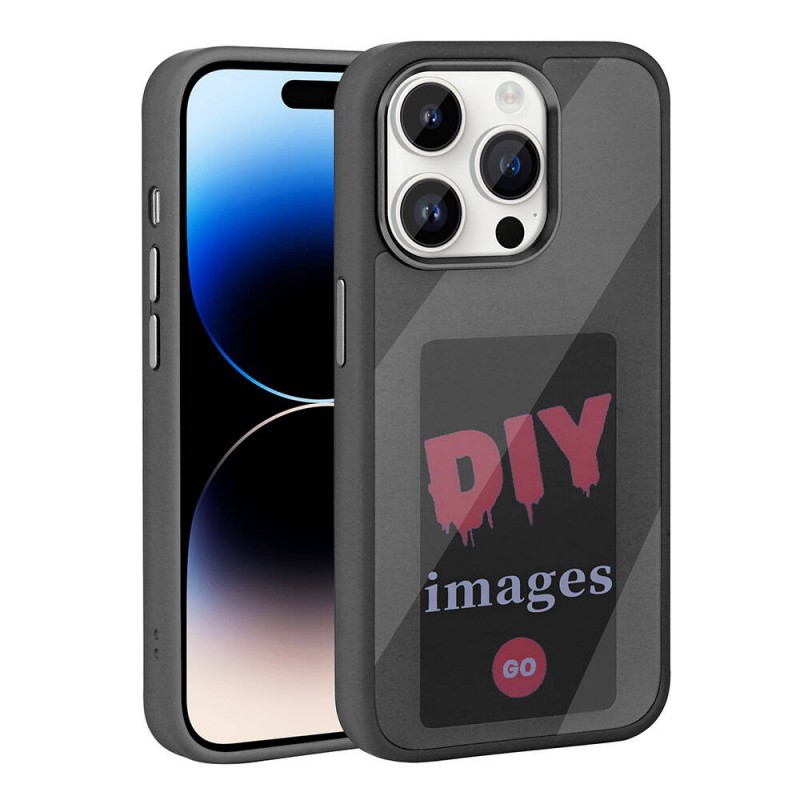 Bal-z Apple iPhone 14 Pro Kılıf Ekranı Yansıtan  Akıllı NFC Kapak