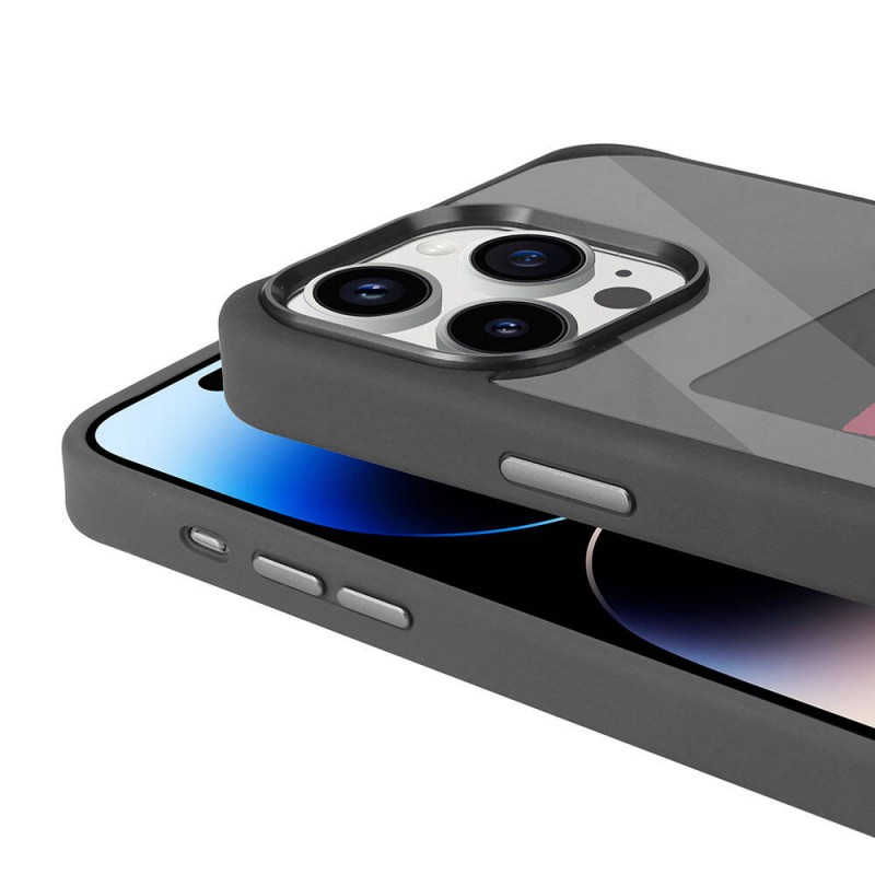 Bal-z Apple iPhone 14 Pro Kılıf Ekranı Yansıtan  Akıllı NFC Kapak