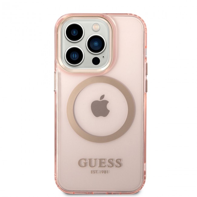Apple iPhone 14 Pro Kılıf GUESS Magsafe Şarj Özellikli Airbagli Dizayn Kapak Apple iPhone 14 Pro Kılıf GUESS Magsafe Şarj Özellikli Airbagli Dizayn Kapak