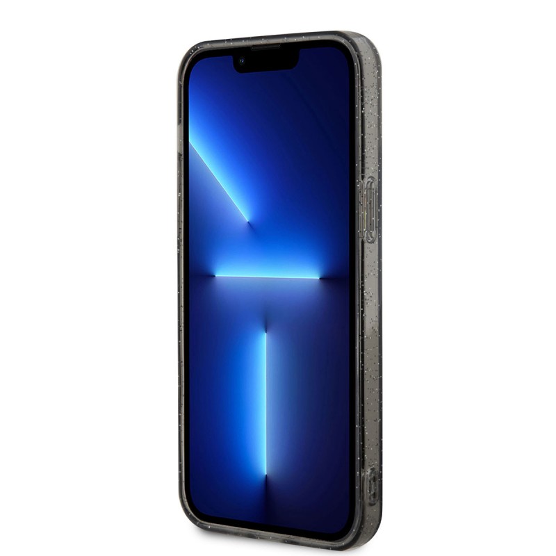 Bal-z Apple iPhone 14 Pro Kılıf GUESS M-safe Şarj Özellikli Glitter Kapak